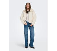 ONLY Teddyfelljacke "ONLKINGSTON" in Creme - Größe L | Damenjacken