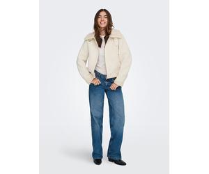 ONLY Teddyfelljacke "ONLKINGSTON" in Creme - Größe S | Damenjacken