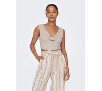 ONLY Top in Beige - Größe L | Damen Tops