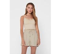 ONLY Damen ONLVICKY LACE Seamless Cropped NOOS Top, Nude, L/XL