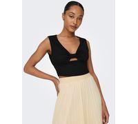 ONLY Damen Onljany S/L Twist Top JRS, Schwarz, L
