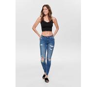 ONLY Damen Onlvicky Lace Seamless Cropped Top Noos, Schwarz,S-M