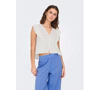 ONLY ONLRIAN FLONCE S/S TOP WVN Damen / Cloud Dancer / M