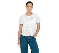 Only Top Siffi in Weiß mit romantischer Lochstickerei XL Regular Fit