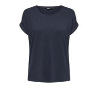 ONLY T-Shirt onlMOSTER - Regular Fit, Viskose-Mix, Kurzarm, Rundhals - Navy Blazer, L
