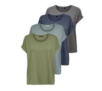 ONLY Tops für Damen Basic Kurzarm Rundhals