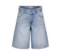 ONLY - Weit geschnittene Jeans-Bermuda mit hohem Bund blau - Gr. - XL
