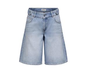 ONLY - Weit geschnittene Jeans-Bermuda mit hohem Bund blau - Gr. - XL