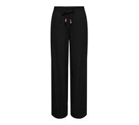 ONLY - Weit geschnittene Stoffhose mit elastischem Bund schwarz - Gr. - 32