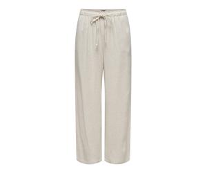 ONLY - Weit geschnittene Stoffhose mit Tunnelzug grau - Gr. - 30