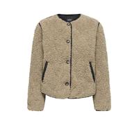 ONLY - Wendejacke mit Teddyfell braun - Gr. - M