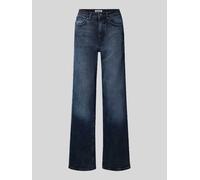 Only Wide Leg Jeans aus Baumwoll-Mix Modell 'JUICY' in Dunkelblau, Größe 30/32