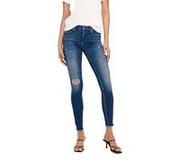 ONLY Women's ONLBLUSH MID SK AK RW DT DNM REA221 NOOS Jeans, Dark Medium Blue Denim, M/30