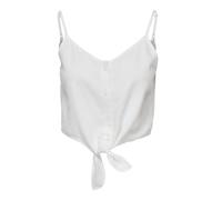 ONLY Women's ONLCARO Strap Linen Blend Knot PNT Top, Bright White, XL