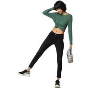 ONLY Women's ONLDAISY REG Push UP SK ANK Dest PIM Box Jeans, Washed Black, 26W / 32L