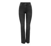 ONLY Womens Onlmila Life Hw Flared DNM Bj371 Jeans, Black Denim, 30/32