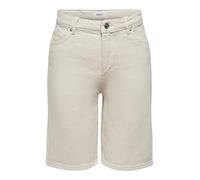 ONLY Women's ONLSONNY HW Wide DNM NAS843 NOOS Shorts, Ecru, M