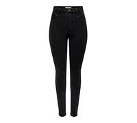 ONLY Womens Washed Black Jeans Solid