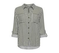 Only Bluse aus Viskose mit verlängertem Rücken Modell 'YASMIN' in Oliv, Größe XS