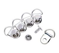 ONLYKXY 50 Stück Schnürsenkelhaken, Schlaufenring mit Nieten, Schuhstiefel-Schnalle (Silber)