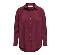 ONLY - ONLZAZIMA L/S LOOSE SHIRT WVN NOOS burgundy - Gr. - XS