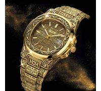 ONOLA Marken Herren Armbanduhr, Luxus Goldene Uhr für Herren, wasserdicht, Quarz, Business, Vintage Uhr