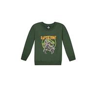 ONOMATO! Jurassic World Raptor Hunt Sweatshirt Baumwolle, Grün, Größe 128