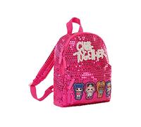 ONOMATO! LOL Surprise Rucksack für Kinder, 24x29x10 cm, Pink, glitzernder Pailletten Kinderrucksack für Mädchen mit verstellbaren Gurten und Tragegriff