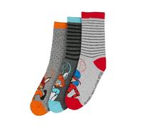 ONOMATO! Miraculous Lady Bug Rena Rouge BunnyX Kinder Mädchen Socken Set 3 Paar, Größe:23/26