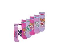 ONOMATO! Paw Patrol Skye Cat Pack Power Kinder Mädchen Seaker-Socken Set 7 Paar (DE/NL/SE/PL, Numerisch, 19, 22, Regular)