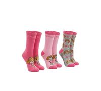 ONOMATO! Paw Patrol Skye Socken Mädchen 3er Pack Kindersocken Rosa, Weiche Baumwollsocken für Kinder, Geschenkset für Fans der Serie