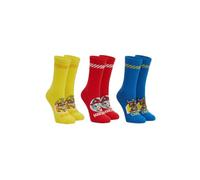 ONOMATO! Paw Patrol Socken Jungen 3er Pack Mehrfarbig, Kinder Baumwollsocken mit Chase, Marshall & Rubble Motiven, Bequeme Kindersocken für Alltag & Kindergarten
