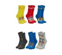 ONOMATO! Paw Patrol Socken Kinder | Kindersocken Jungen 6 Paar | Lustige Socken für Sandalen mit den Paw Patrol Figuren | kleine Geschenke für Kinder | Geschenk Junge 3 Jahre
