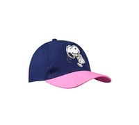 ONOMATO! Peanuts Snoopy Kinder Baseball-Cap für Jungen & Mädchen, Verstellbare Baumwoll-Mütze mit Sonnenschutz, Coole Kinderkappe für Sommer & Freizeit, Blau & Pink