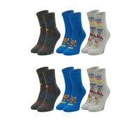 ONOMATO! Socken Kinder | Kindersocken Junge | 6 er Paar | Lustige Socken für Sandalen | kleine Geschenke für Kinder (DE/NL/SE/PL, Numerisch, 23, 26, Regular, Mehrfarbig, Paw Patrol Set 1)