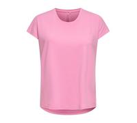 Trainingsshirt ONLY PLAY "ONPAUBREE SS LOOSE TRAIN TEE - NOOS", Damen, Gr. L, bonbon, Jersey, Obermaterial: 88% Polyester, 12% Elasthan, unifarben, relaxed fit normal, Rundhals, Shirts (51800868-L) bo