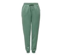 Sweathose ONLY PLAY "ONPLOUNGE HW SWEAT PNT - NOOS", Damen, Gr. S (36), N-Gr, grün (duck grün), Sweatware, Obermaterial: 80% Polyester, 15% Viskose, 5% Elasthan, unifarben, sportlich, regular fit knöc