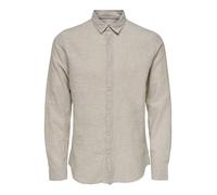 Only & Sons Herren Freizeithemd ONSCAIDEN Slim Fit Grün Chinchilla Größe S