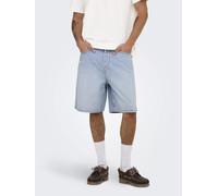 Only & Sons - Fade LB 3155 Tai Light Blue Denim - Shorts - Blau - L - 100% Baumwolle Blau L