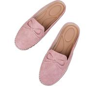 Onsoyours Damen Flach Lässige Schuhe Bequeme Slipper Runde Zehe Loafers Mokassins Sommerschuhe A Rosa 39 EU