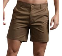 Onsoyours Herren Cargo Shorts Aus Baumwolle Herrenshorts Stretch Hose Regular Fit Bermuda Herrenshorts Chinohose Cargohose Für Männer Mit 2 Taschen Braun XXL