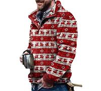 Onsoyours Herren Kunstfell Doppelseitige Wolle Jacke mit Taschen Warm Plüsch Mantel Sweatshirt Pullover Kapuzenpullover Plüschjacke Kitz 3XL