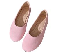 Onsoyours Schuhe Damen Flach Lässige Loafers Bequeme Wildleder Mokassins Slipper Halbschuhe Damenschuhe A Rosa 43 EU