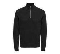 Only & Sons Regular Fit Strickpullover mit Stehkragen Modell 'PHIL' in Black, Größe S