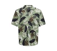 ONLY & SONS Herren ONSWAYNE Life AOP SS Viscose Shirt NOOS Kurzarmhemd, Hedge Green, M