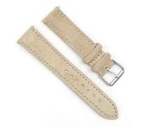 Onthelevel Uhrenarmband aus Wildleder, 18 mm, 19 mm, 20 mm, 22 mm, 24 mm, mit schwarzem Leder-Rückband, für Damen und Herren, 18mm, Nein