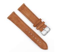 Onthelevel Uhrenarmband aus Wildleder, 18 mm, 19 mm, 20 mm, 22 mm, 24 mm, mit schwarzem Leder-Rückband, für Damen und Herren, 22 mm, Nein