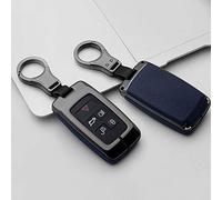 ontto 1 Stück Autoschlüssel Hülle für Land Rover Range Rover Sport Evoque Velar Discovery 5 Jaguar E-Pace 2018 2019 Zinklegierung Auto Schlüsselhülle Schlüsselanhänger Schlüsselschutz-Schwarz Blau