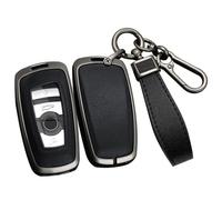 ontto Autoschlüssel Hülle Passt für BMW 1er 3er 5er 7er X1 X3 X4 X5 X6 F10 F20 F30 F34 F11 F15 F16 F25 F31 M3 M4 E34 Schlüsselhülle Schlüssel Cover Etui mit Schlüsselanhänger 3/4 Tasten-Schwarz