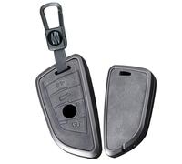 ontto Autoschlüssel Hülle Passt für BMW X3 X5 X6 F30 F34 F10 F20 G20 G30 G01 G02 F15 F16 1er 3er 5er 7er Metall Schlüsselhülle Schlüsselanhänger Schlüsselbox Schutzhülle Cover 4 Tasten Grau B Klaxon